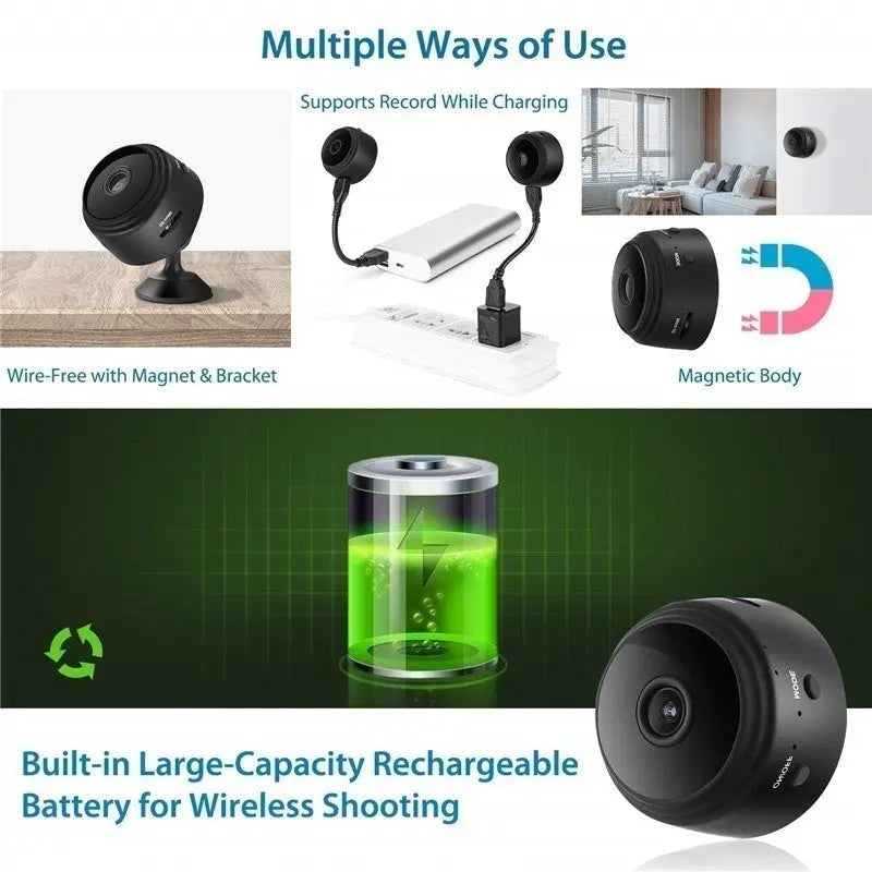 A9 WIFI Mini Camera Home Secrety HD 1080P - Shakefav.com