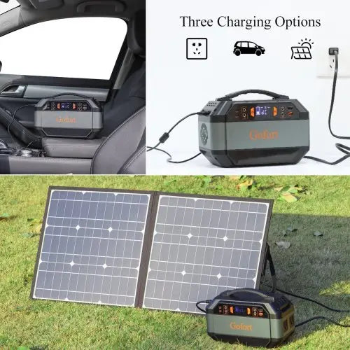 330W Portable Power Station Solar Generator Backup Power Teal Simba