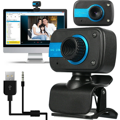 Enregistrement vidéo par webcam avec caméra Web USB HD avec microphone