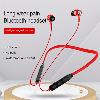 Écouteurs sans fil magnétiques Bluetooth pour tour de cou de sport