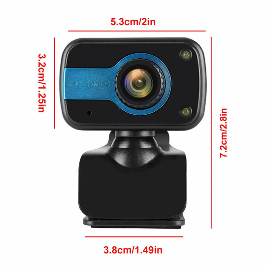 HD USB Web Camera Webcam Video Recording With Microphone Lilac Milo