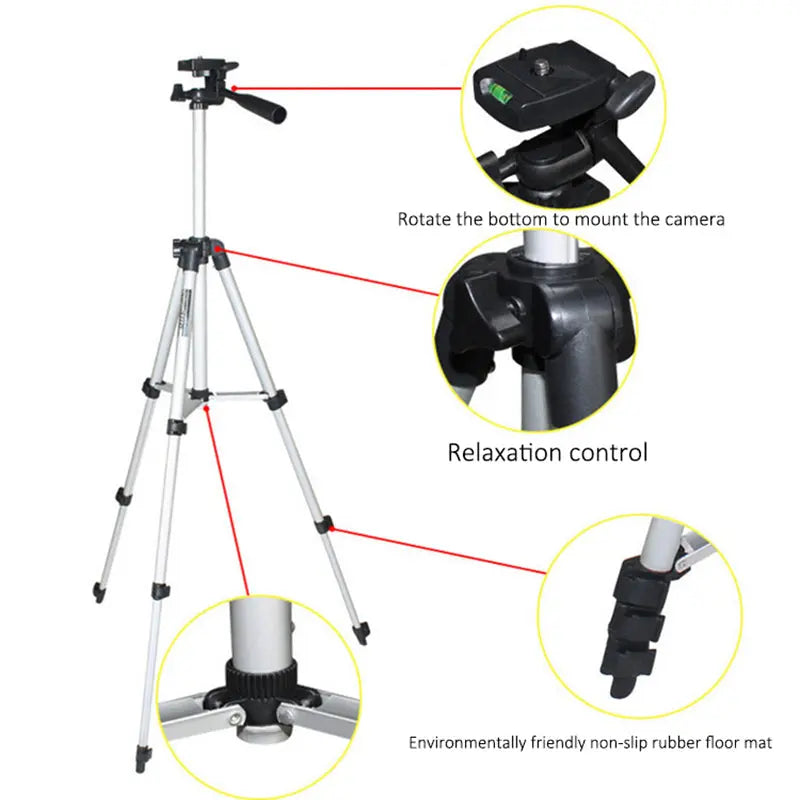 Foldable Camera Tripod Holder Stand 360 Degree - Shakefav.com