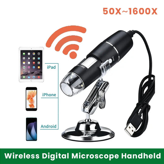 WiFi Wireless Handheld Digital Microscope iOS & Android Compatible Teal Simba