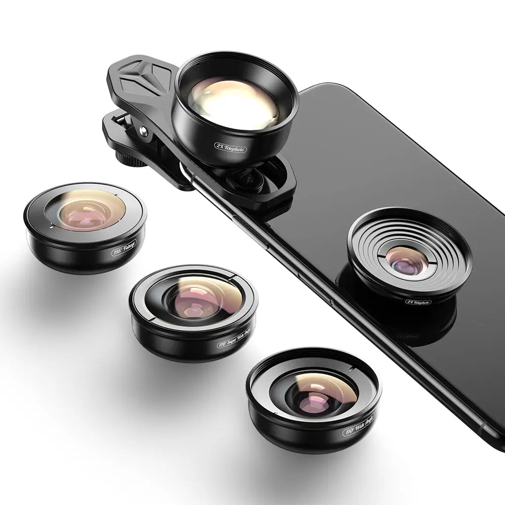 Apexel 4K HD Mobile Phone 5-in-1 Camera Lens Kit - Shakefav.com