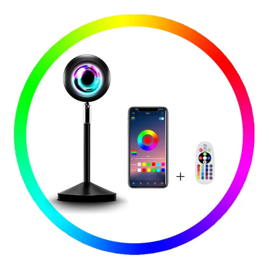 Projector APP/Remote Control Sunset Lamp Rainbow Sunset Lamp Teal Simba