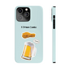 Coque fine poulet frit et bière pour iPhone série 14