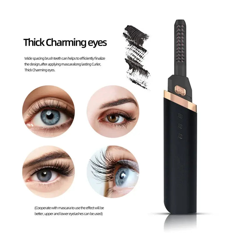 Electric Eyelash Curler Temperature Adjustable Quick Heating Eyelash - Shakefav.com