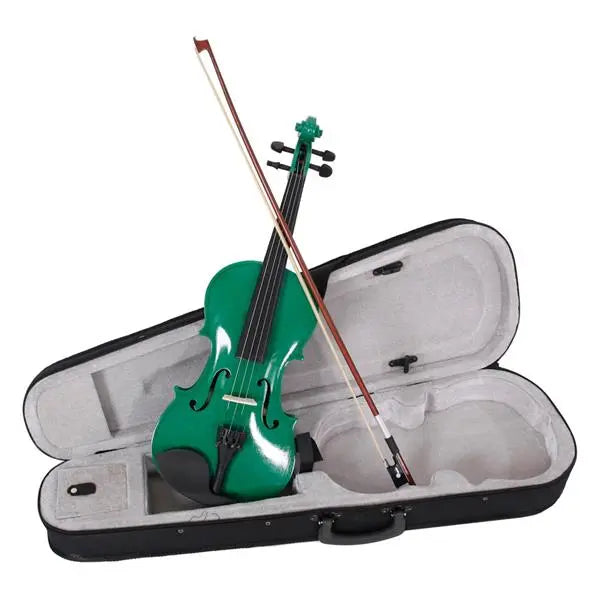 4/4 Acoustic Violin Case Bow Rosin Teal Simba