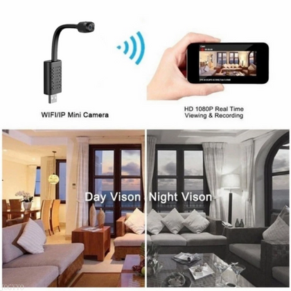 Caméra USB Wifi HD 1080P avec détection de mouvement par vision nocturne 