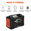 FlashFish 200W Portable Power Station 40800mAh Solar Generator