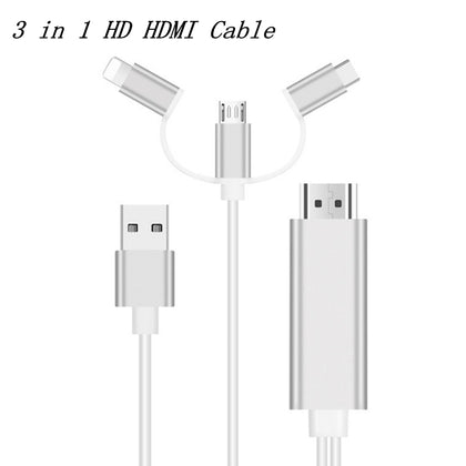 كابل HDMI لتليفزيون أبل المحمول آيفون أندرويد