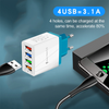 4 USB Charger Quick Charge for iPhone Huawei Samsung