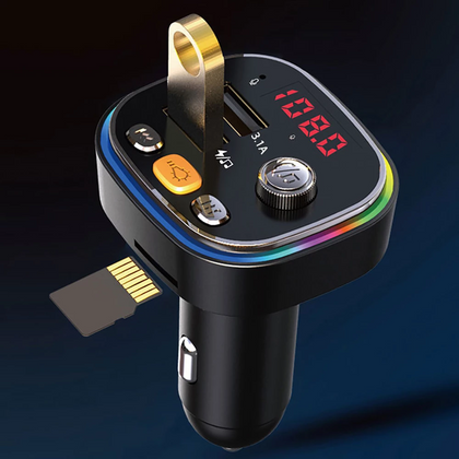 يدوي بلوتوث مشغل MP3 ثنائي USB شاحن سيارة سريع