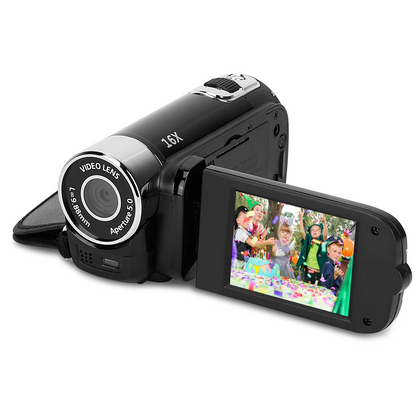 Caméscope vidéo numérique HD 1080P avec zoom 16X de 2,7 pouces 