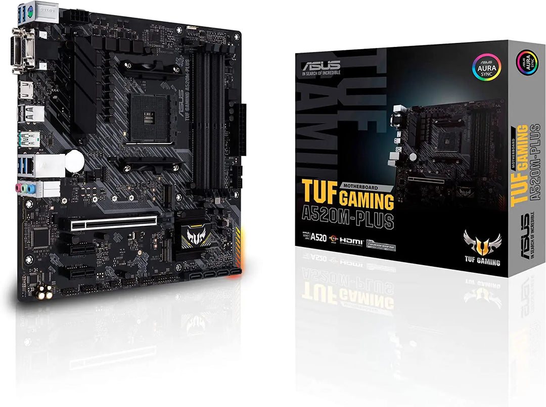 ASUS TUF Gaming A520M-Plus AMD A520 (Ryzen AM4) Micro ATX Motherboard Lilac Milo