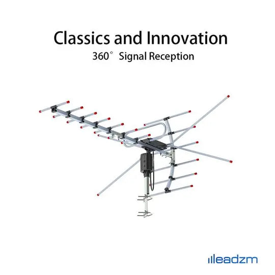 360°Rotation 45-230MHz/470-860MHz 15-22dB Outdoor Antenna Lilac Milo