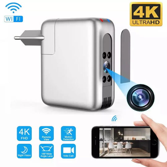 4K Wireless WiFi Camera USB Universal Travel Charger Security Camera - Shakefav.com