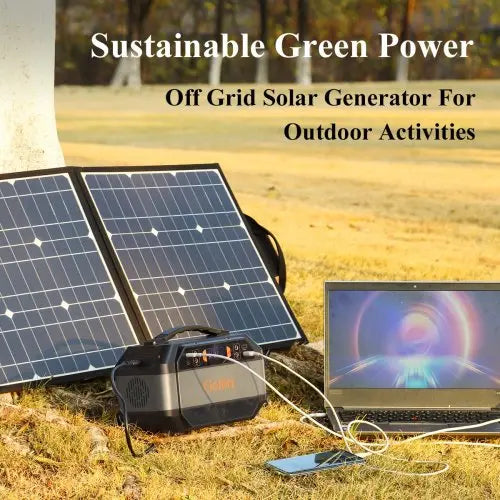 330W Portable Power Station Solar Generator Backup Power Teal Simba