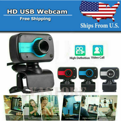 HD USB Web Camera Webcam Video Recording With Microphone