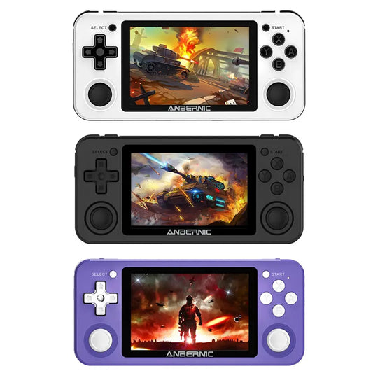 Handheld Gaming Console 3.5 inch Screen Retro Game Player Lilac Milo