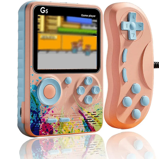 3.0 Inch Retro Video Game Console Built-in 500 Classic Games Teal Simba