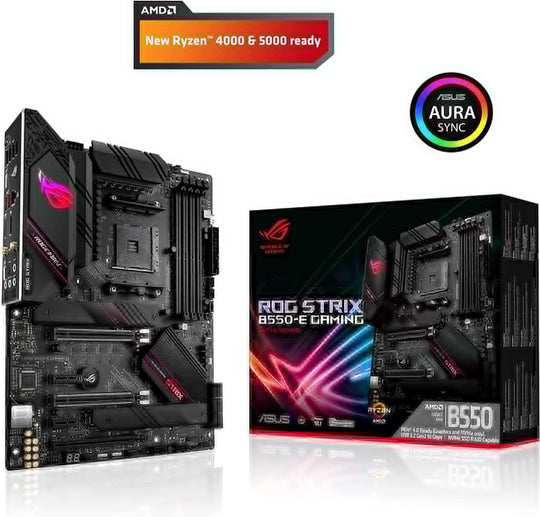 ASUS ROG STRIX B550-E GAMING Motherboard AMD Ryzen 3rd DDR4 Lilac Milo