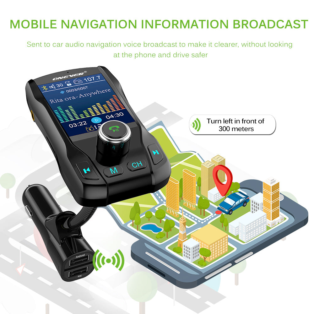 Bluetooth FM Transmitter for Car Bluetooth V3.0