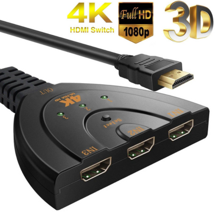 1080P 4K 3 منافذ Full HDTV AUTO Switch Switcher Spliter