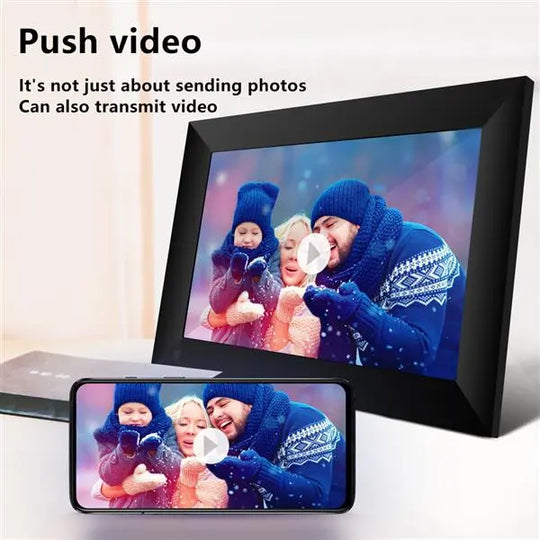 10.1 Inch Smart WiFi Cloud Digital Picture Frame with IPS LCD Panel Teal Simba