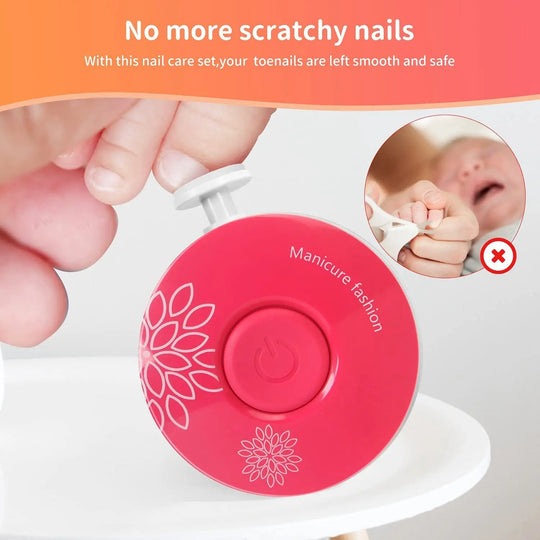 Electric Baby Nail Trimmer Nail Polisher Infant Manicure Scissors - Shakefav.com