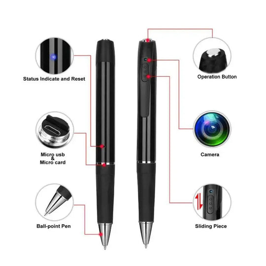 1080P HD Hidden Pen Camera Mini Camera Pen Teal Simba