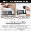 LED Digital Smart Alarm Clock Projector with FM Radio