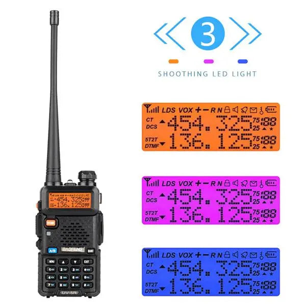 6pcs BAOFENG 136-174MHz / 400~520MHz Dual Band Walkie Talkie Lilac Milo