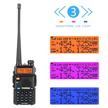 6pcs BAOFENG 136-174MHz / 400~520MHz Dual Band Walkie Talkie