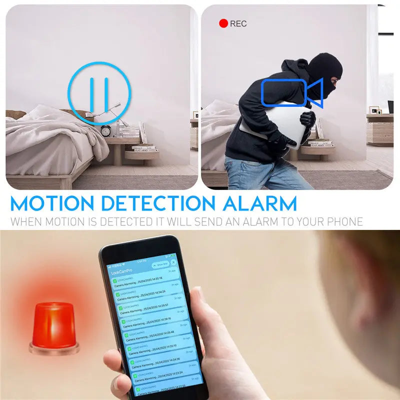 4K Wifi Secret Clock Micro Camera Security Camera IR Night Vision Teal Simba