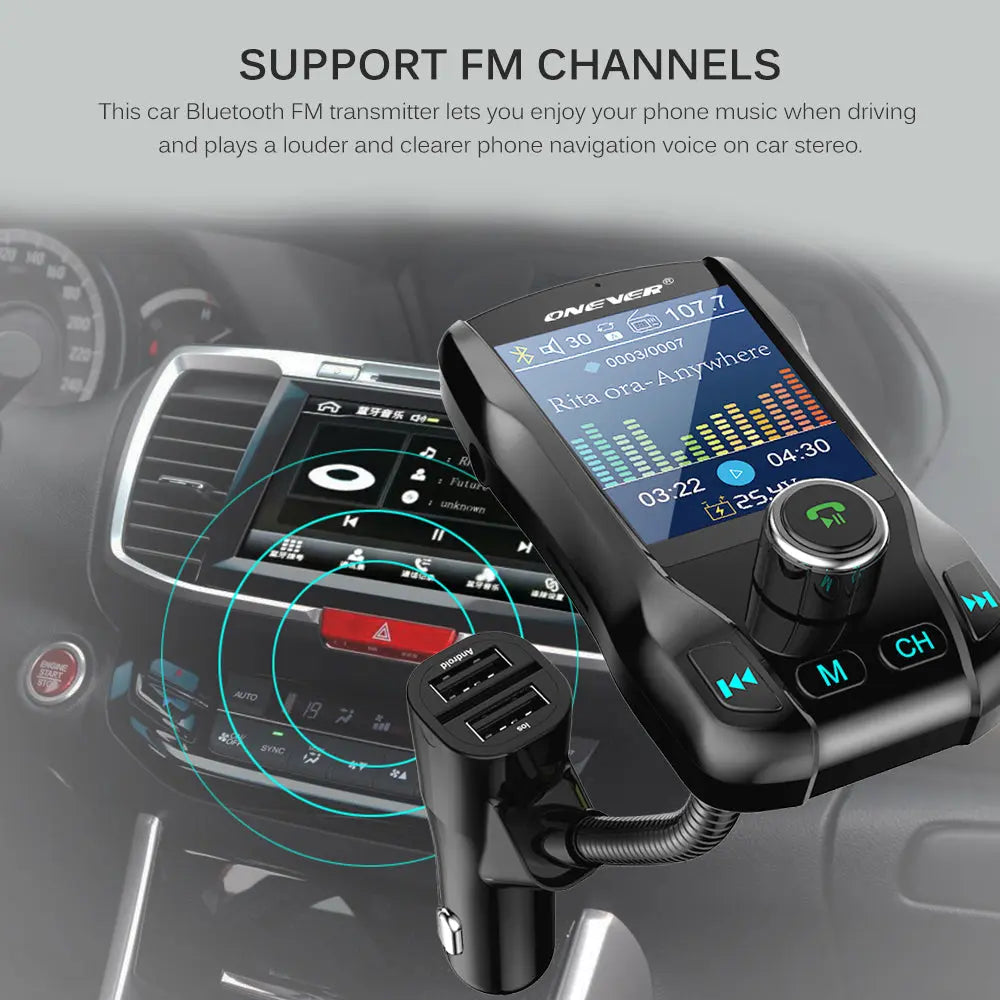 Bluetooth FM Transmitter for Car Bluetooth V3.0 - Shakefav.com