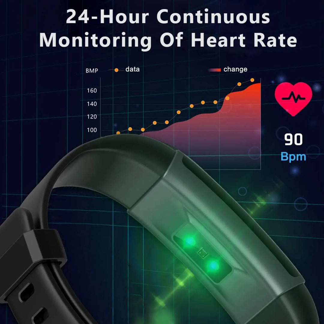 Smart sport bracelet with blood pressure heart rate sleep monitor - Shakefav.com