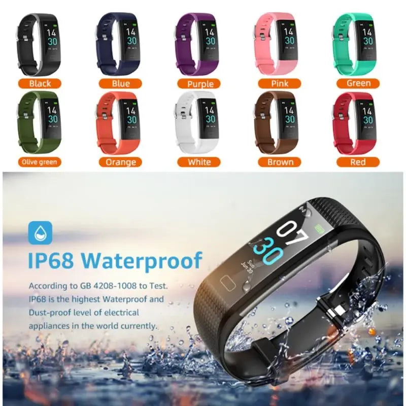 Waterproof Sport Smart Bracelet Health Monitor Smartwatch Lilac Milo