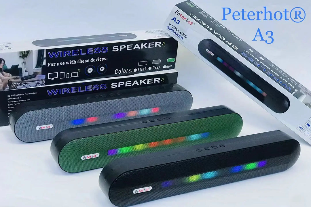 Bluetooth Speaker With Long LED Breathing Light Maroon Asteria