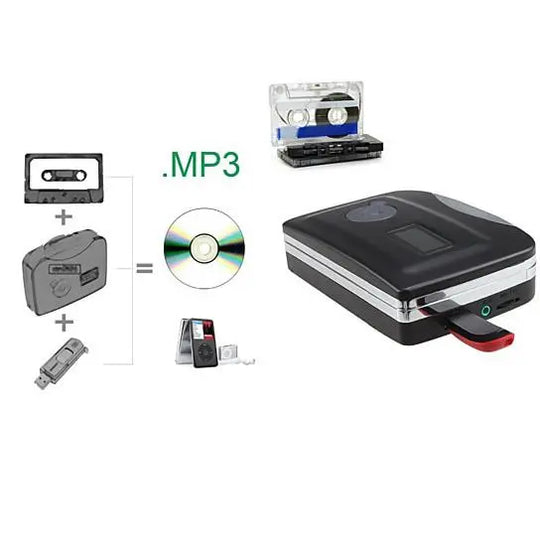 Portable Cassette To MP3 Converter No Computer Needed - Shakefav.com