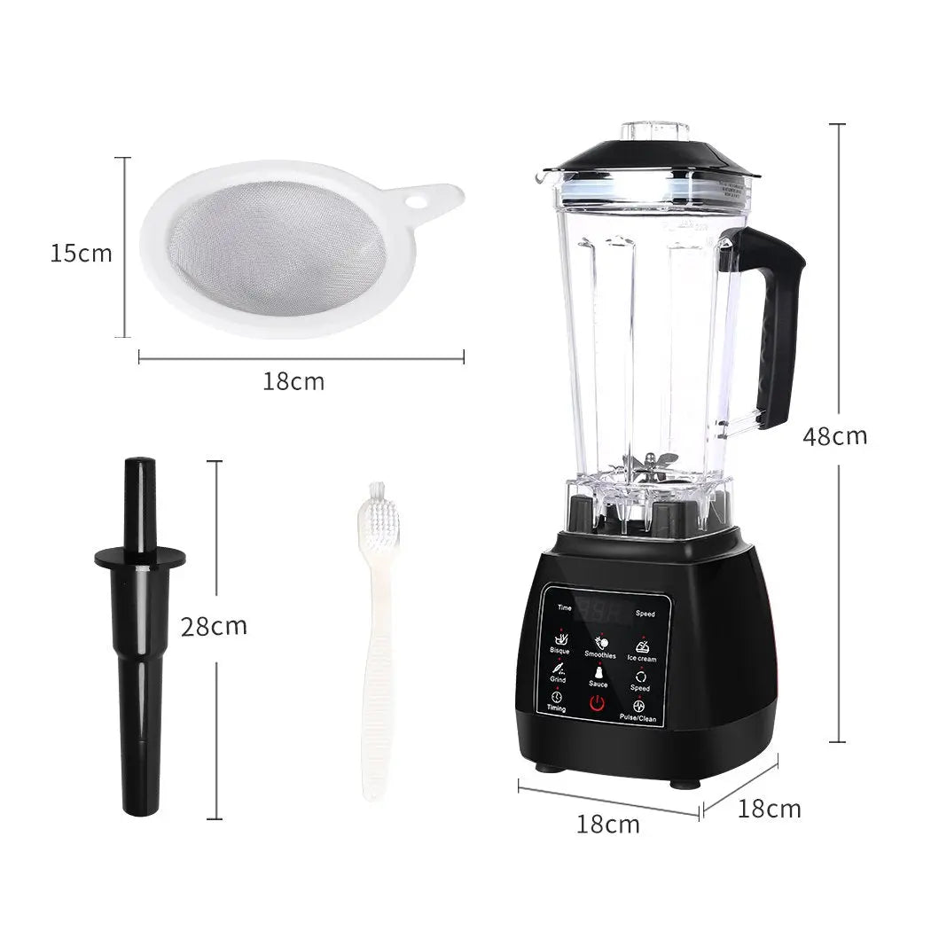 DELETE THIS SKU - 2L Commercial Blender Mixer Food Processor Kitchen Ultramarine Dione