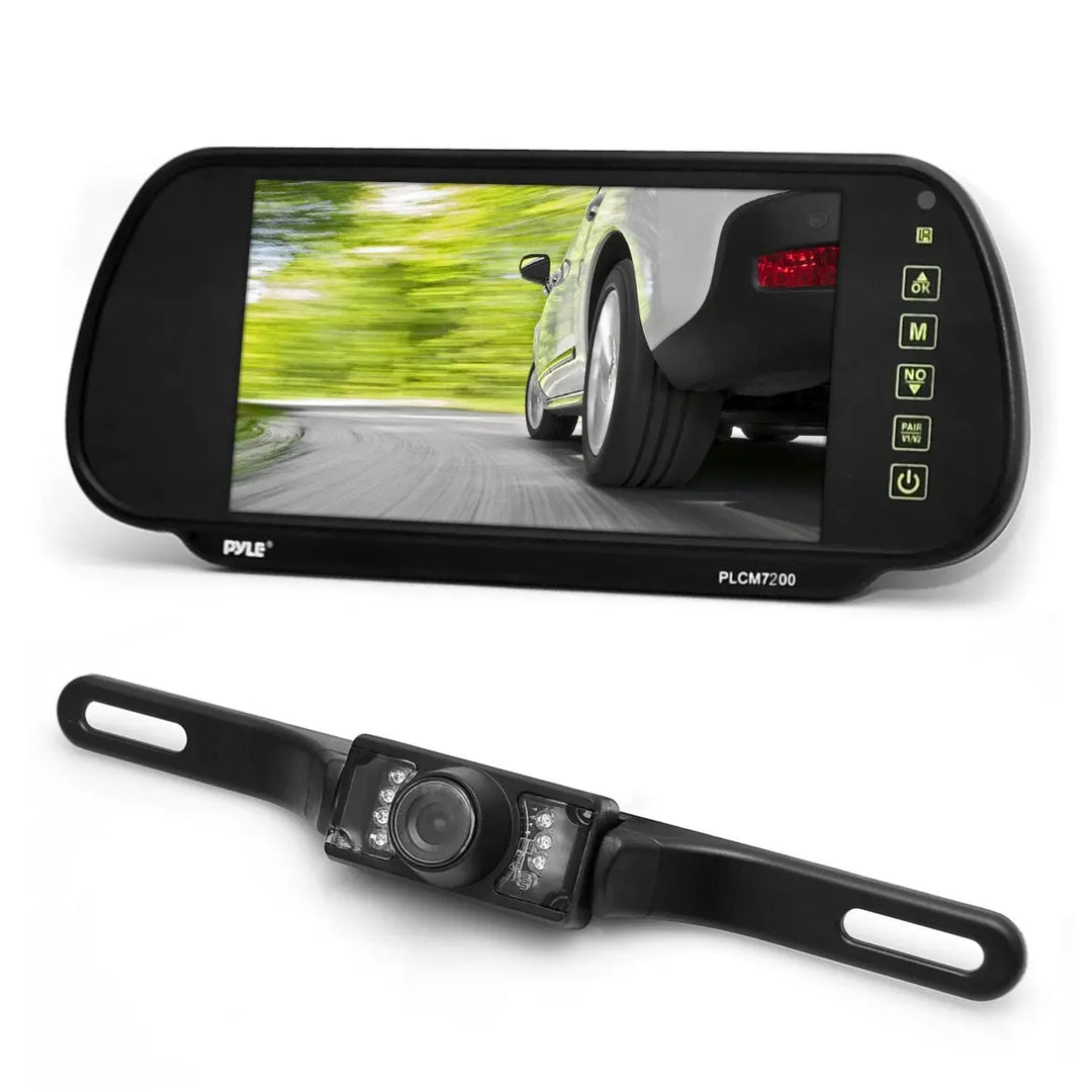 Pyle Backup Car Camera & Rear View Mirror Monitor Screen - Shakefav.com