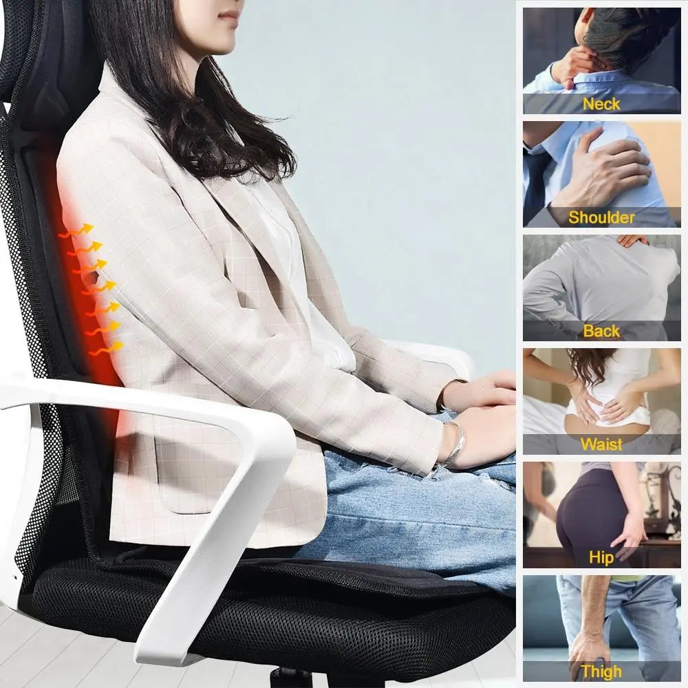 Portable Vibrating Heat Therapy Massage Cushion Mattress - Shakefav.com