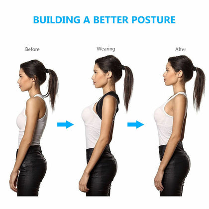 Correcteur de posture arrière réglable unisexe