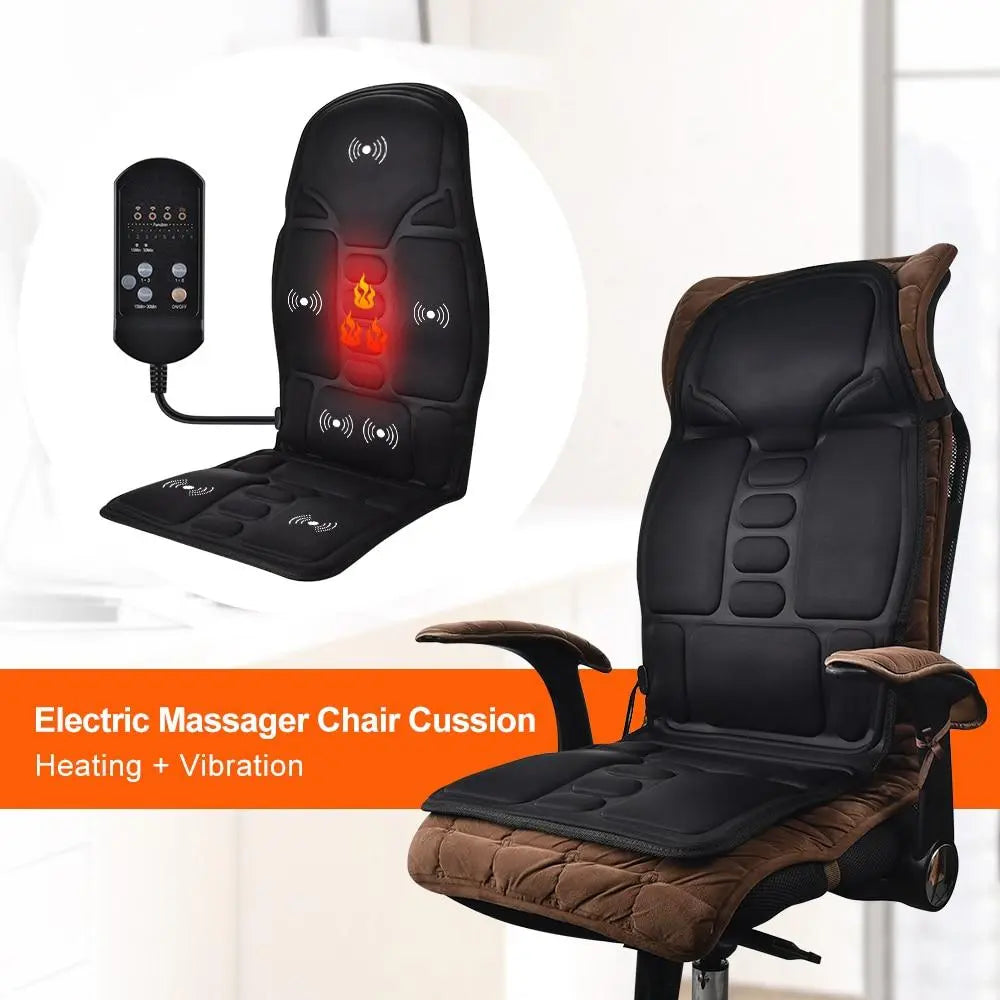 Portable Vibrating Heat Therapy Massage Cushion Mattress - Shakefav.com