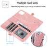Étui portefeuille avec porte-carte magnétique pour iPhone 