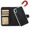 Étui portefeuille en cuir détachable magnétique 2 en 1 pour iPhone 