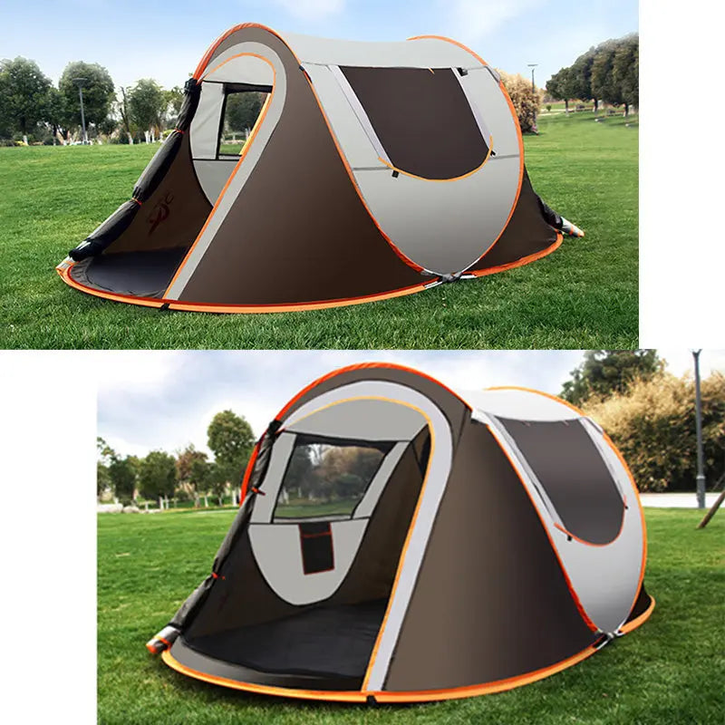 Large Capacity 4 to 5 Persons Automatic Pop Up Camping Tent - Shakefav.com