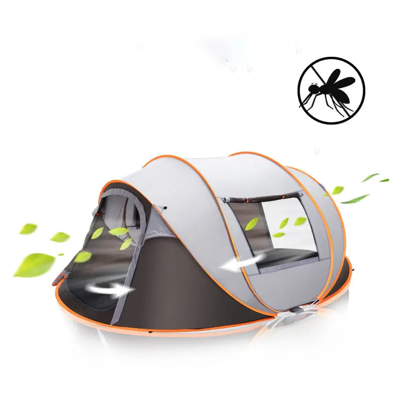 Large Capacity 4 to 5 Persons Automatic Pop Up Camping Tent - Shakefav.com