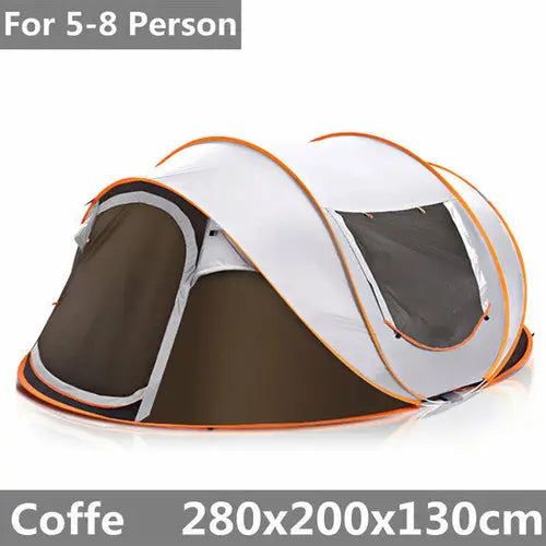 Large Capacity 4 to 5 Persons Automatic Pop Up Camping Tent - Shakefav.com